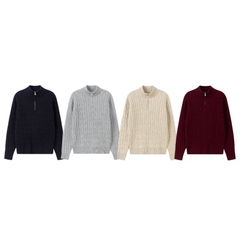 Half-Zip Knit Sweater