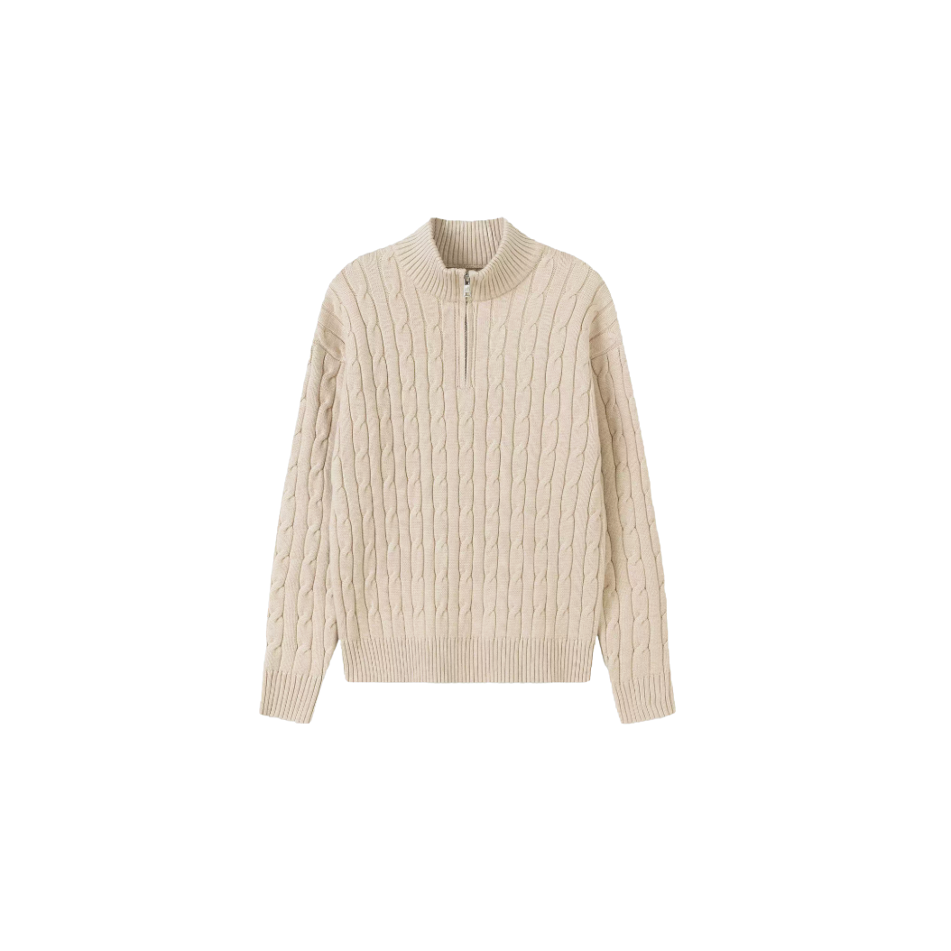 Half-Zip Knit Sweater